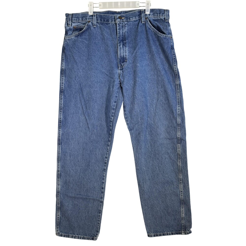 Dickies Jeans Mens 38x34 Blue Relaxed Fit Workwear 100% Cotton 13293SNB